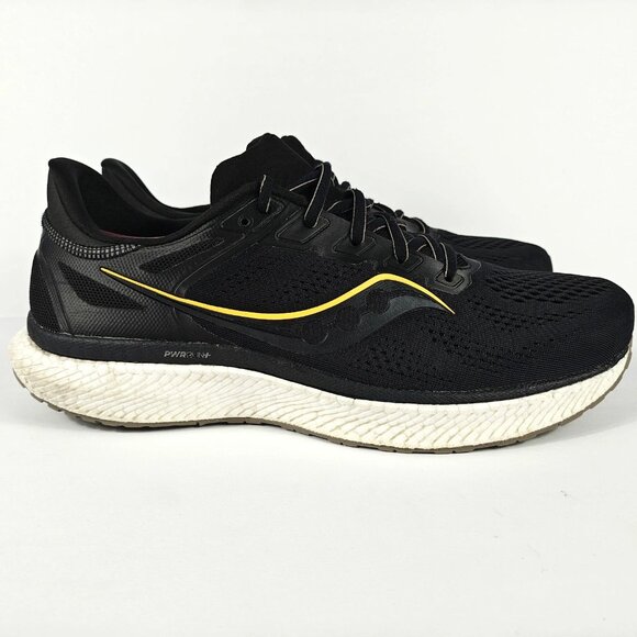Saucony Hurricane 23 Men’s 12.5 Black Gold S20615-45 Running Shoes Sneakers - Picture 8 of 16